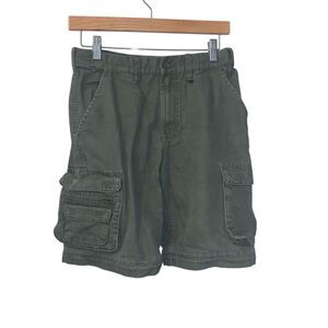 Boy Scouts Youth Cargo Shorts Green Uniform Size‎ M Adjustable Waist
